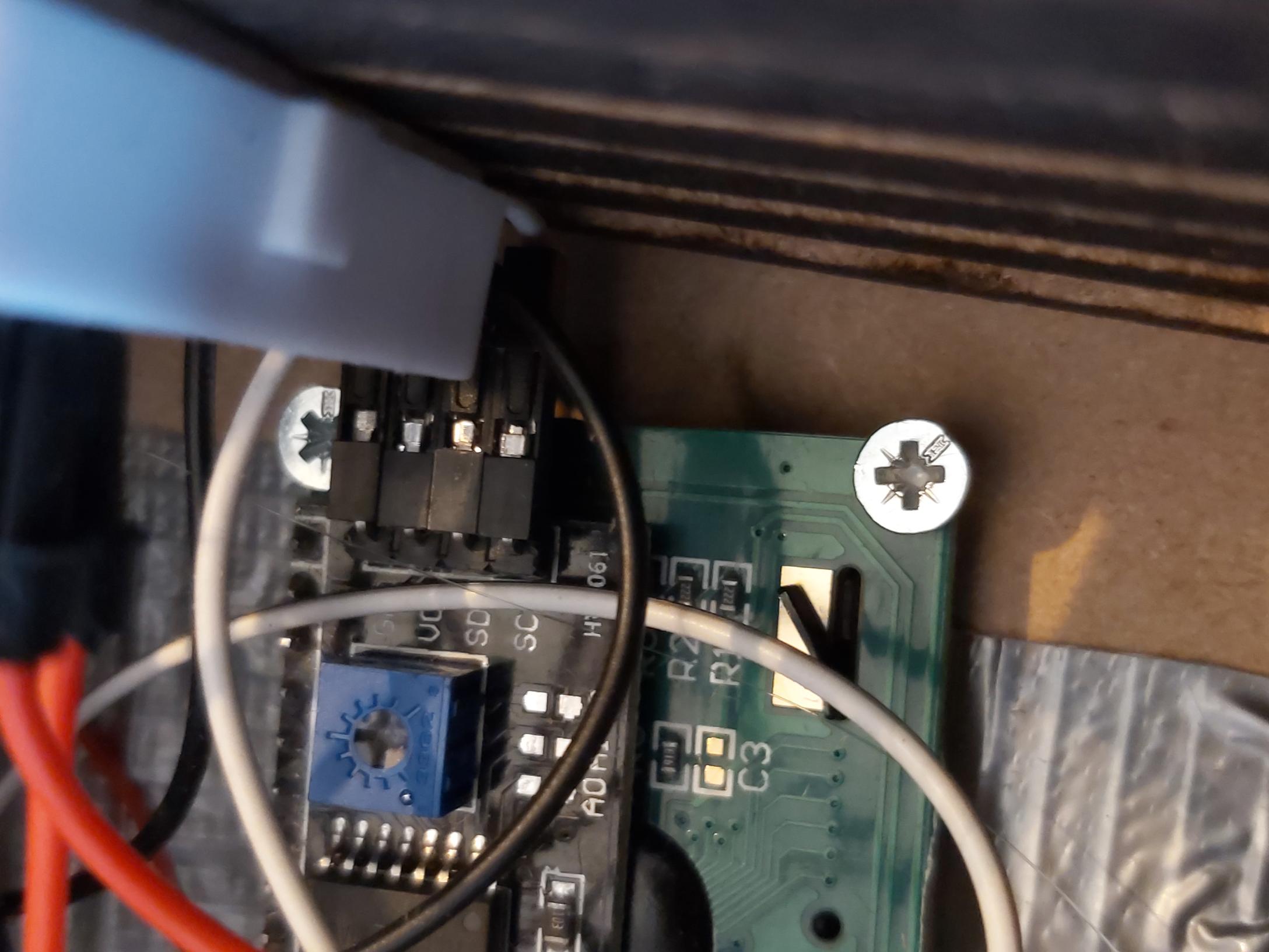 Screws to attach the LCD display
